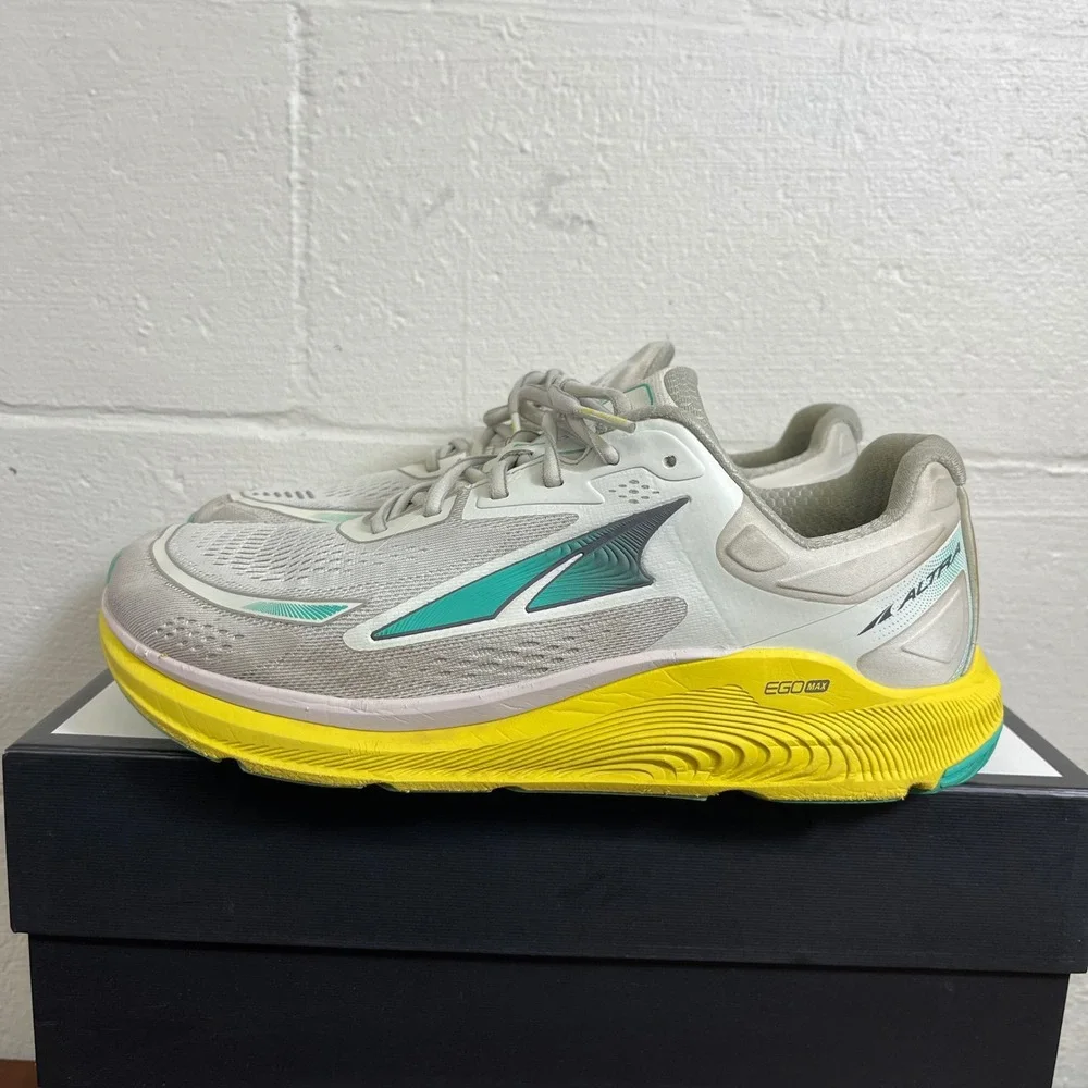 Altra Paradigm 6 AL0A5471270 Gray Yellow‎ Trail Running Shoes Sneaker Mens 11.5M